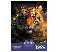 1000 Piece Jigsaw Puzzles for Adults Tiger Wall Art Print-1 Adult Puzzles Hands-on Game Stress Reliever Difficult And Challenge 38x26cm/1000pcs