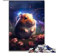 1000 Piece Jigsaw Puzzles for Adults Tiny Hamster on Mars Challenging Puzzles size 26x38cm Ideal for Teenagers & Collectors, Travel Gift, Family Activity