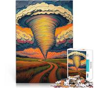 1000 Piece Jigsaw Puzzles for Adults Tornado in Tornado Alley 鈥0Nature鈥檚 Fury Spielspielzeug für Heimdekoration38x26cm