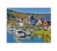 1000 Piece Jigsaw Puzzles for Adults，Traben-Trarbach on the Moselle，Jigsaw Puzzle Adult Wooden Puzzles Family Entertainment Toys（75x50cm）-AX90