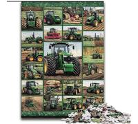 1000 Piece Jigsaw Puzzles for Adults Tractor Collage Stress Reliever Difficult Challenge Is Ideal As Gifts for The Whole Family (size 50x75cm)
