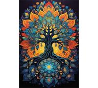 1000 Piece Jigsaw Puzzles for Adults Tree of Life Puzzle Fun Challenges Perfect for Relaxation Letter Printed on Back Interlock Perfectly No Dust for Men Women Elders Seniors 29.5 x 19.7 inch