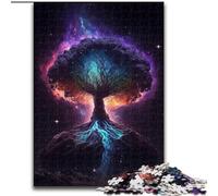 1000 Piece Jigsaw Puzzles for Adults Tree of The Universe Wooden Jigsaw Puzzles for Adults Christmas Halloween Mother's Day New Year Easter Gift (Size 50x75cm)