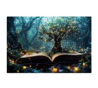 1000 Piece Jigsaw Puzzles for Adults, Tree Puzzles for Adults, Gift for Women, Men, Christmas, Family Wooden Puzzle Educational Games, Challenging Adult Jigsaws, Box Packaging, Magic Book Pattern G-63