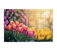 1000 Piece Jigsaw Puzzles for Adults, Tulip Jigsaw Puzzles for Adults 1000 Piece, Classic Puzzle Challenging Game for the Whole Families, Suitable for Decompression Gifts Decor Theme: (Flower), -1343