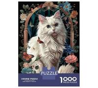 1000 Piece Jigsaw Puzzles for Adults Turkish Angora Adult Jigsaw Hands-on Game Analysis And Logic Parent-child Interaction 38x26cm/1000pcs