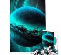 1000 Piece Jigsaw Puzzles for Adults Turquoise Uranus Planet Practical Game Learning Educational Toys Birthday Gifts Birthday Present (Size 50x75cm)