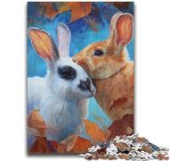 1000 Piece Jigsaw Puzzles for Adults Two Rabbits Teenager Jigsaw,Birthday Present, Gifts, Wall Art for Age 14 Years Up (38x26cm)