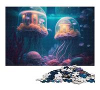 1000 Piece Jigsaw Puzzles for Adults Underwater Jellyfish World Challenging Puzzles Challenging Brain Teaser for Teenagers Family Fun Interactive Game 1000