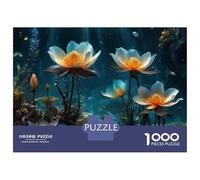 1000 Piece Jigsaw Puzzles for Adults Underwater Lotus Flowers Jigsaw Puzzle Anti-Stress Toys Home Decoration Difficult And Challenge 70x50cm/1000pcs