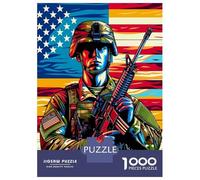 1000 Piece Jigsaw Puzzles for Adults United States Armed Force Adult Jigsaw Puzzle Toy Wall Decor Wall Decoration Unique Gifts for Birthday And Christmas 52x38cm/1000pcs