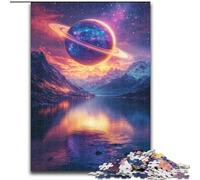 1000 Piece Jigsaw Puzzles for Adults Universe Planet Puzzle Made of Wood Idea, Humorous Artwork, Detailed Artwork size 50X75CM