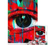 1000 Piece Jigsaw Puzzles for Adults Useless Eyes Impossible Game Hand Speed Race Anti-Stress Toys Unique Gifts for Birthday And Christmas (38x26cm)