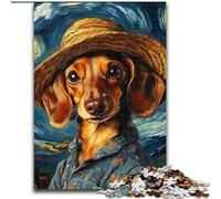 1000 Piece Jigsaw Puzzles for Adults Van Gogh Dachshund Impossible Jigsaw Puzzles for Adults size : 26x38cm Brain-Challenging DIY Decorative Game, Family Interactive Toy