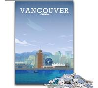 1000 Piece Jigsaw Puzzles for Adults Vancouver Canada Travel, Learning Educational for Is Ideal As A Gift for The Whole Family 26x38cm