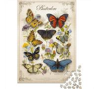 1000 Piece Jigsaw Puzzles for Adults Various Butterflies from North America Jigsaw Puzzle Butterfly Wood Puzzle Beautiful Decoration Challenging Therapeutic Fun Fantasy & Mythology 1000pcs (75x50cm)