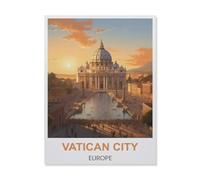 1000 Piece Jigsaw Puzzles for Adults,Vatican City Europe,Classic Puzzle Difficult Puzzle Fun Creative DIY Toys Gifts for Girls And Boys, Family Games(75x50cm)-C50