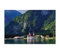 1000 Piece Jigsaw Puzzles for Adults，View of St. Bartholomä from the Boat，Classic Puzzle Difficult Puzzle Fun Creative DIY Toys Gifts for Girls And Boys, Family Games（50x70cm）-AA76