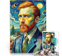 1000 Piece Jigsaw Puzzles for Adults Vincent van Gogh Portrait Lernspielzeug Geburtstagsgeschenk, Geschenke38x26cm