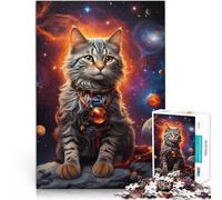 1000 Piece Jigsaw Puzzles for Adults Vintage cat Made of wood for and from 14 years and over fun games for families Difficult Hard Gifts for Women Men 。size:50x75cm/19.68x29.52inch