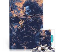 1000 Piece Jigsaw Puzzles for Adults Violinist in Blue Challenging Game and Family Play Educational Game for Birthday, Chrismas 50x70cm