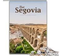 1000 Piece Jigsaw Puzzles for Adults Visit Segovia,Help The Brain Exercise Addictive Toys to Cultivate Patience Artists Collection,Fine Art 50x75cm