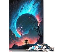 1000 Piece Jigsaw Puzzles for Adults & Voyagers of The Night Square Jigsaw Paper Puzzles Educational Game for Adult 1000pcs (75x50cm)