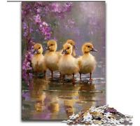 1000 Piece Jigsaw Puzzles for Adults Walking Baby Duck Puzzles for Adults 50X75CM Brain Teaser Game, Interactive Family Game, Suitable for Ages 14+