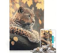 1000 Piece Jigsaw Puzzles for Adults Warm Leopard in The Wild Relaxing Games Train Your Brain And Hands Unique Birthday And Xmas Gifts 50x75cm