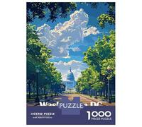 1000 Piece Jigsaw Puzzles for Adults Washington DC, USA, Capitol Building Jigsaw Puzzle Anti-Stress Toys Home Decoration Difficult And Challenge 70x50cm/1000pcs
