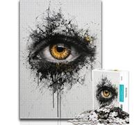 1000 Piece Jigsaw Puzzles for Adults Watercolor Eyes Adult Puzzles,Stress Reliever Staycation Kill Time Home Decoration Toys 26x38cm