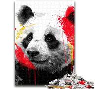 1000 Piece Jigsaw Puzzles for Adults Watercolor Panda Educational Games Home Decoration Educational Game for Birthday, Chrismas 26x38cm