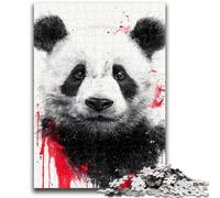 1000 Piece Jigsaw Puzzles for Adults Watercolor Panda Game Toys Every Piece Is Unique - Challenging Family Fun Game 50x75cm