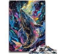 1000 Piece Jigsaw Puzzles for Adults Watercolor Whale Puzzles for Teenagers,Stress Reliever Difficult Challenge Secret Santa Gifts (26x38cm)