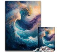 1000 Piece Jigsaw Puzzles for Adults Waves Cardboard Puzzles Brain Challenge, for Teenagers & Home Decor 26X38CM