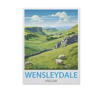 1000 Piece Jigsaw Puzzles for Adults，Wensleydale England，Classic Puzzle Difficult Puzzle Fun Creative DIY Toys Gifts for Girls And Boys, Family Games（50x70cm）-IG52