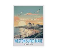 1000 Piece Jigsaw Puzzles for Adults，Weston Super Mare Somerset，Classic Puzzle Difficult Puzzle Fun Creative DIY Toys Gifts for Girls And Boys, Family Games（38x26cm）-HC87