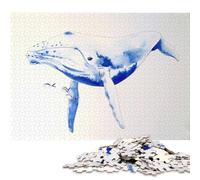 1000 Piece Jigsaw Puzzles for Adults Whale1 Jigsaw Puzzles for Adults, Paper Puzzles Educational Stress Relief Toy Puzzle 38x26cm/1000pcs