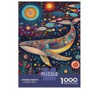 1000 Piece Jigsaw Puzzles for Adults Whale's Cosmic Dance -2 Adult Jigsaw Puzzle Toy Wall Decor Wall Decoration Unique Gifts for Birthday And Christmas 38x26cm/1000pcs
