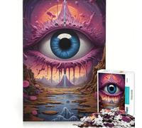 1000 Piece Jigsaw Puzzles for Adults Whimsical Pink Explosion Practical Game Improve Memory Deal As Gifts for The Whole Family 38x26cm