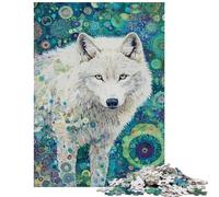 1000 Piece Jigsaw Puzzles for Adults Whisper of The White Wolf Hands-on Game Birthday Present Anti-Stress Toys Train Your Brain And Hands Size 38x26cm