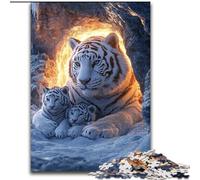 1000 Piece Jigsaw Puzzles for Adults White Tiger 1000 Pieces Puzzle Gifts Ideal for And Family Fun for Holidays, Birthdays 26X38CM