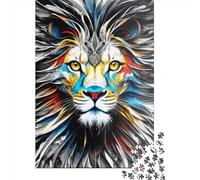1000 Piece Jigsaw Puzzles for Adults Wild Colors Lion Jigsaw Puzzle Adult Wooden Puzzles Family Entertainment Toys 1000pcs (75x50cm)