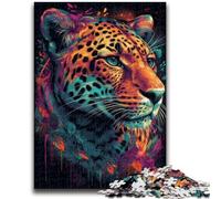 1000 Piece Jigsaw Puzzles for Adults Wild Leopard Challenging Family Activity Games DIY Toy for Home Wall Decor Gifts 38x26cm