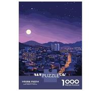 1000 Piece Jigsaw Puzzles for Adults Windhoek Namibia Cityscape at Night Adult Jigsaw Hands-on Game Analysis And Logic Parent-child Interaction 52x38cm/1000pcs