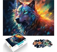 1000 Piece Jigsaw Puzzles for Adults Wolf Artwork - Call of the Wild Made of wood for and from 14 years and over Precision cutting Gift For Birthdays。size:50x75cm/19.68x29.52inch