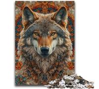 1000 Piece Jigsaw Puzzles for Adults Wolf in The Snow Learning Educational Toys Unique Home Decor And Gifts for 14+ 50x75cm