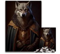 1000 Piece Jigsaw Puzzles for Adults Wolf Medieval StyleJigsaw Puzzles for Adults for Teenager Families Perfect DIY Decor BrainTeasing Challenge 1000 PCS(38x26cm)