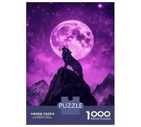 1000 Piece Jigsaw Puzzles for Adults Wolf's Moonlit Howl-1 Teenager Puzzles Toy Wall Decor Birthday Present Unique Gifts for Birthday And Christmas 38x26cm/1000pcs