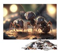 1000 Piece Jigsaw Puzzles for Adults Working Carpenter Ants Difficult Puzzles for Adults for Family Interactive Game 1000 PCS(38x26cm)